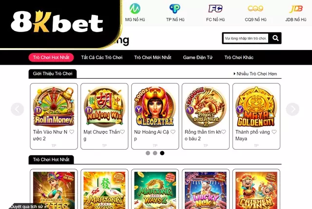 Sảnh nổ hũ PG tại 8Kbet
